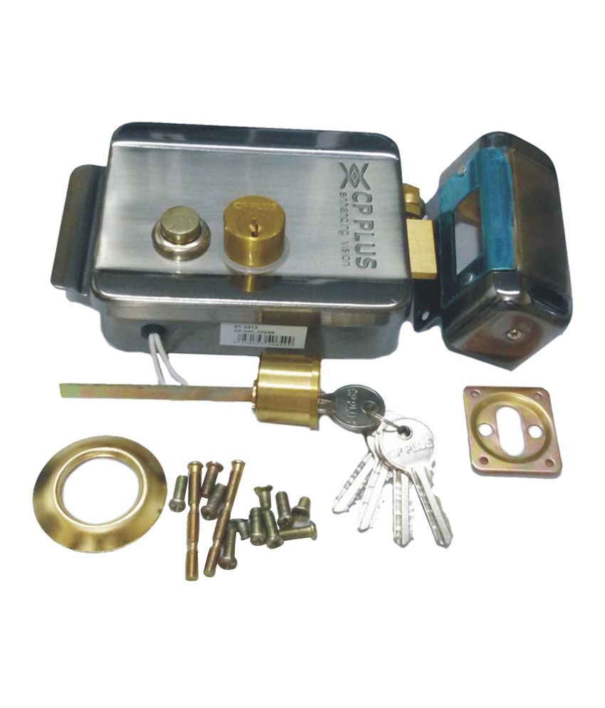 Buy Cp Plus Silver Steel Electrical Door Lock Online At Low Price