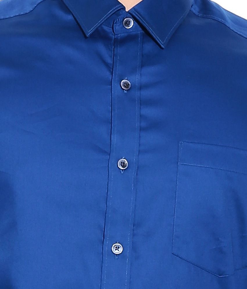 Geoffrey Beene Blue Regular Fit Formal Shirt - Buy Geoffrey Beene Blue ...