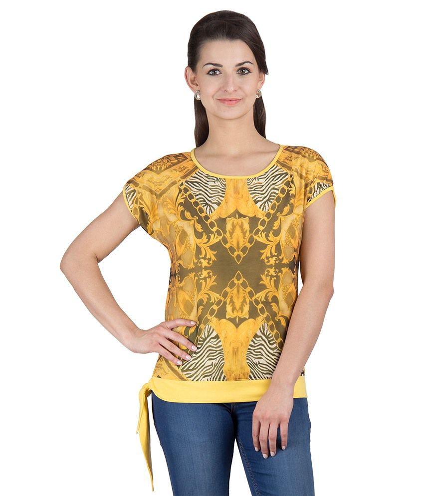     			Y & I Yellow Cotton Tops