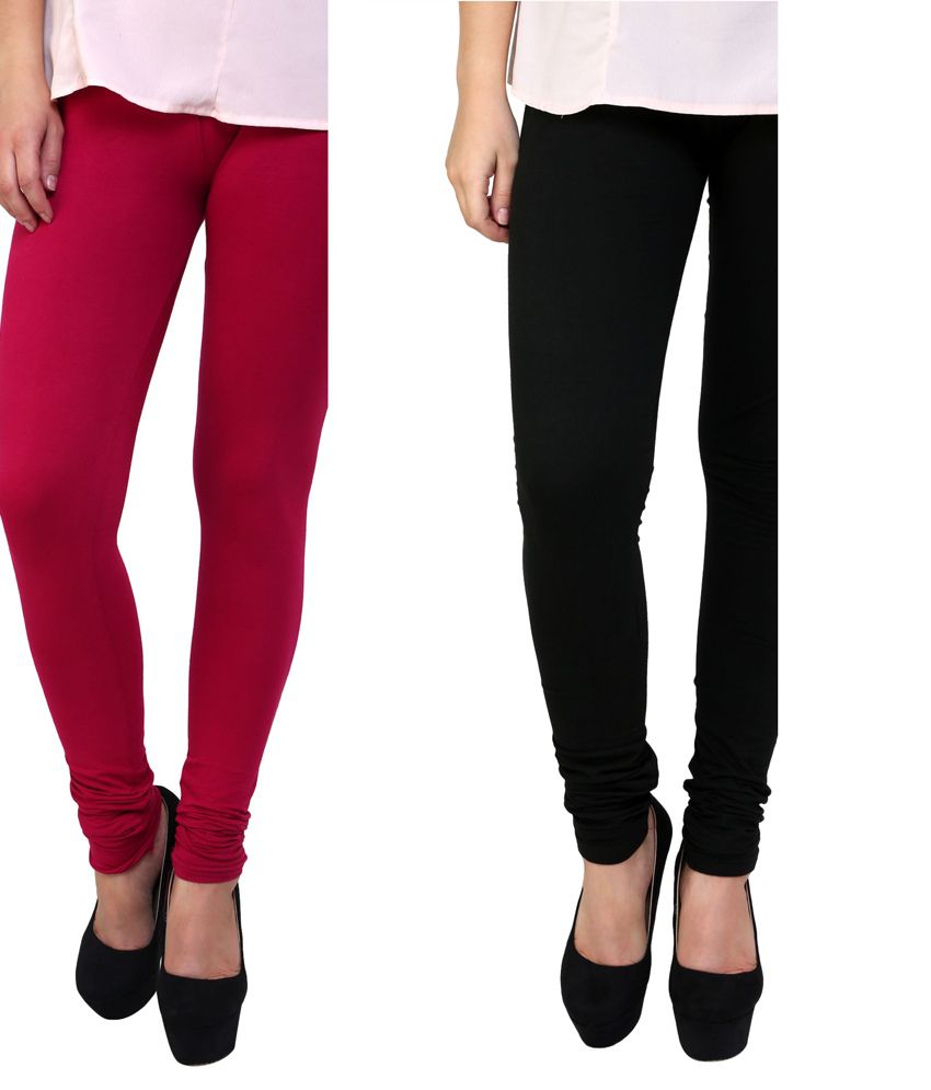 Buy Swastik Stuffs Women's Cotton Lycra Leggings Combo Offer for Women  (SSLBRS3_Black,Red,Skin_Free Size)(Pack of 3) Online at Low Prices in India  - Paytmmall.com