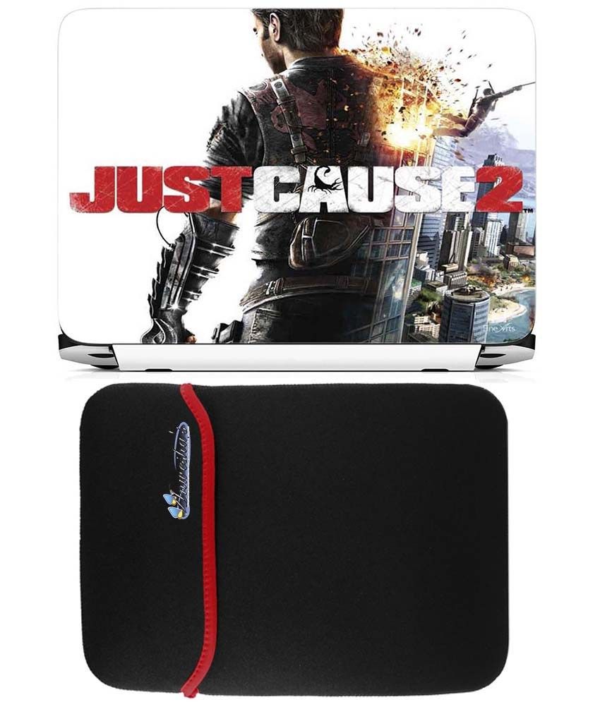 Anwesha's Reversible Laptop Sleeve with Laptop Skin 15.6 inch Just