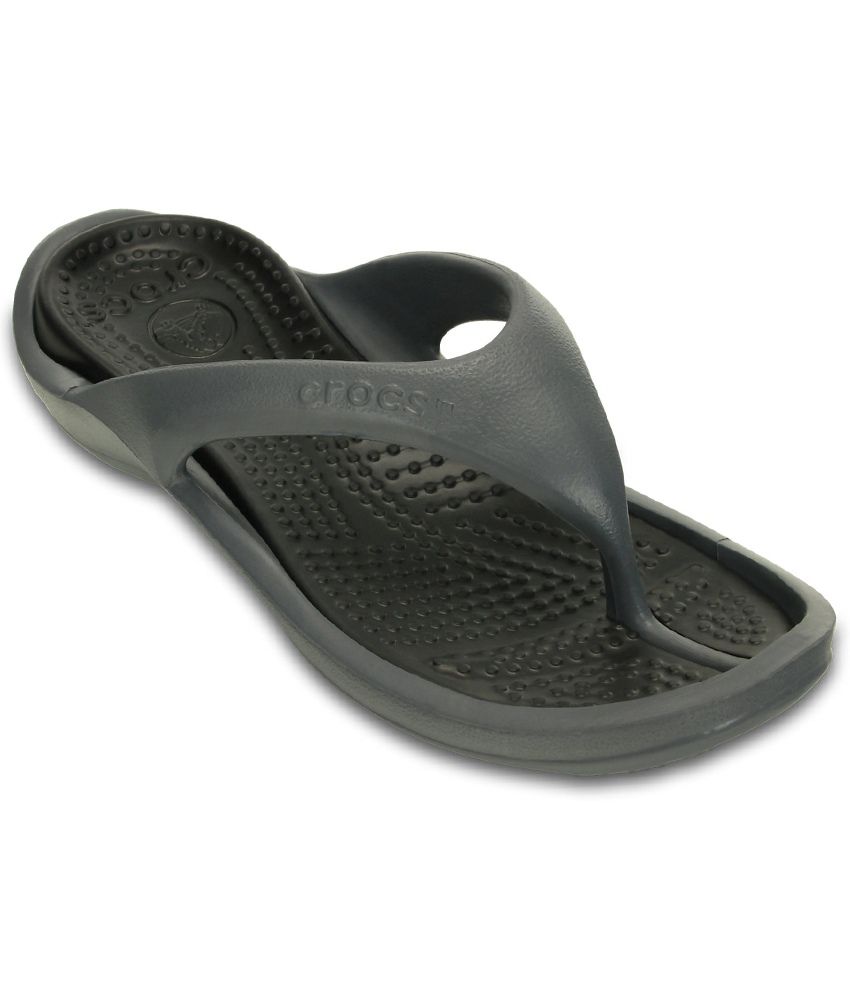 Crocs Relaxed Fit Gray Slippers Price in India- Buy Crocs Relaxed Fit ...