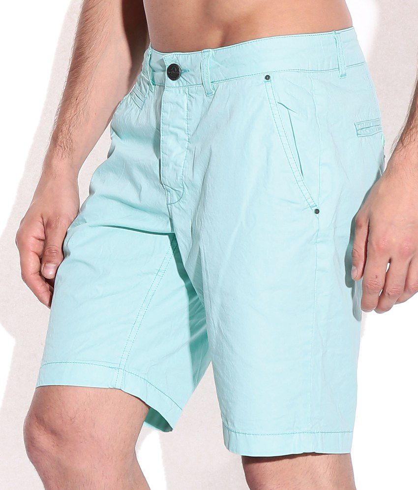 Being Human Blue Cotton Shorts - Buy Being Human Blue Cotton Shorts ...