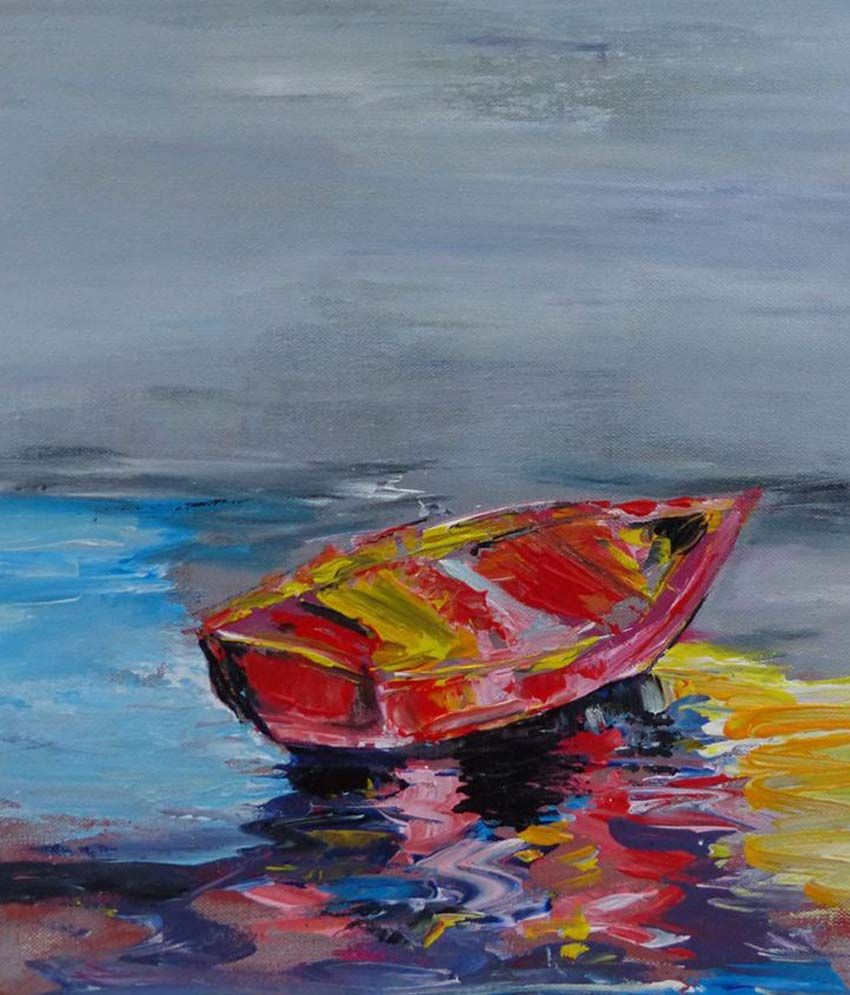 Art Impx White Wood Painting Buy Art Impx White Wood Painting at Best