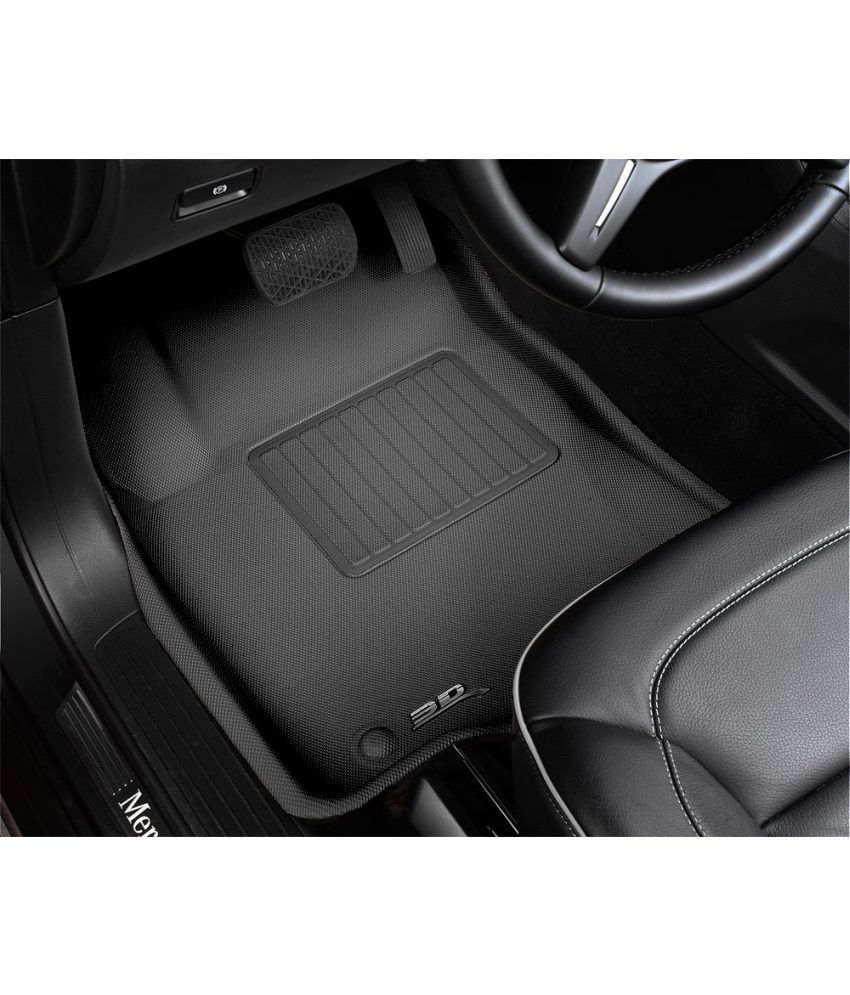 Autokart 3D Mat / Floor Mat / Foot Mats / Car Mat Black Colour For