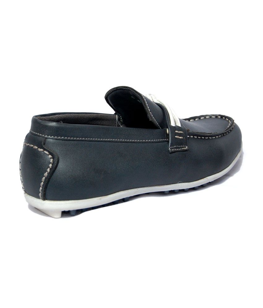 Cazaro Blue Leather Casual Shoes - Buy Cazaro Blue Leather Casual Shoes ...