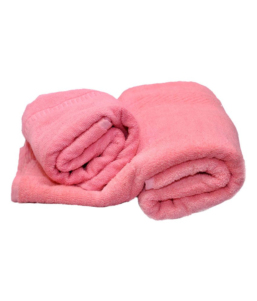 AI Set of 2 Cotton Towels - Pink - Buy AI Set of 2 Cotton Towels - Pink ...