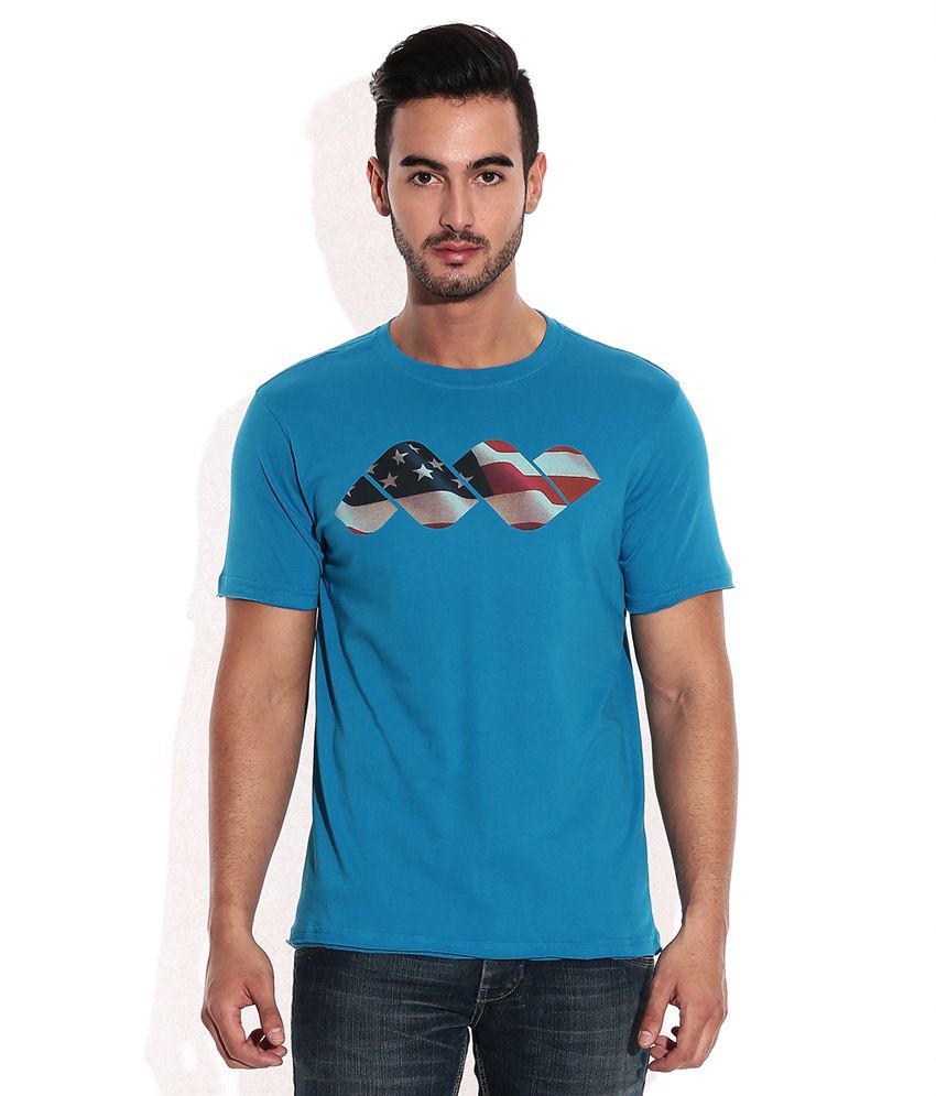 Spunk Blue Aqua T-Shirt - Buy Spunk Blue Aqua T-Shirt Online at Low ...