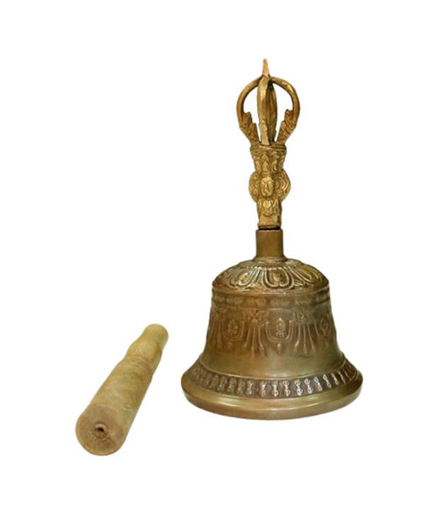     			Navkaar Creation Yellow Buddhist Om Bell