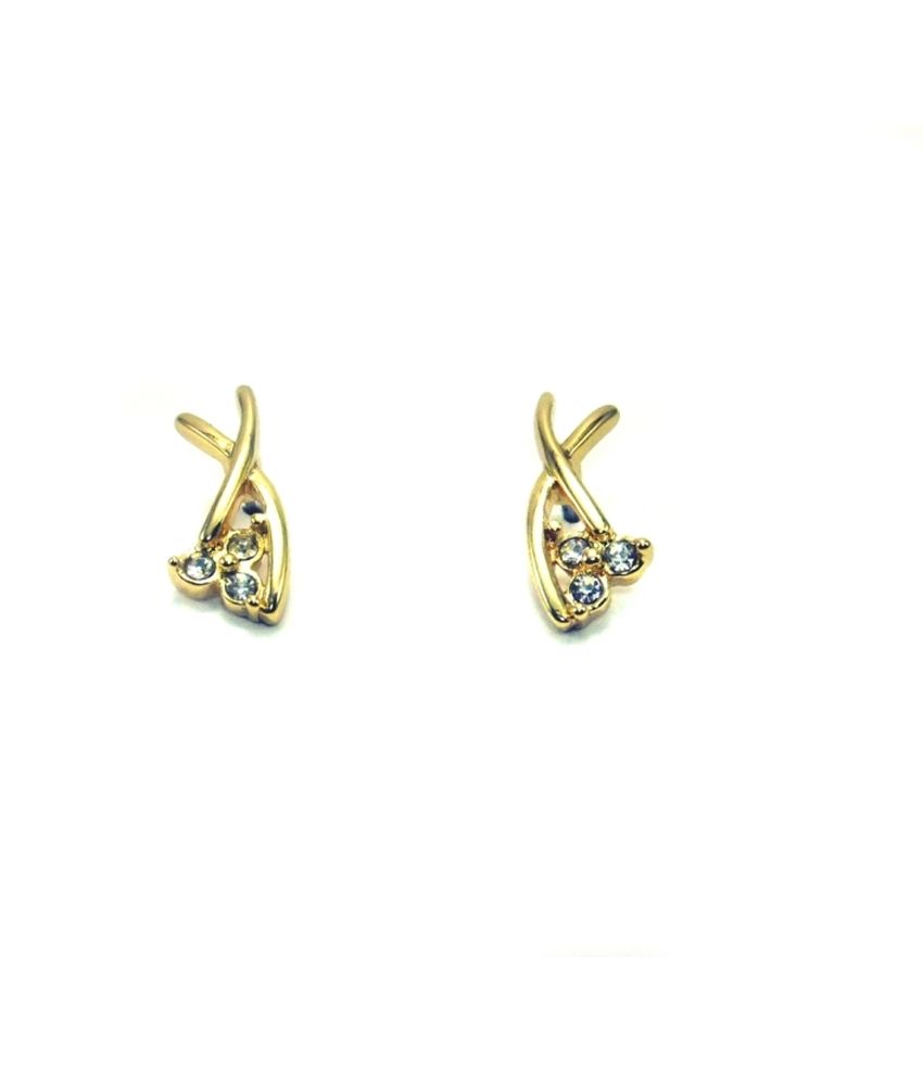 Estelle Gold Alloy Stud Earrings Buy Estelle Gold Alloy Stud Earrings