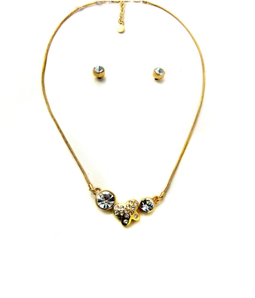 Estelle Gold Plated Alloy Pendant With Chain Buy Estelle Gold Plated