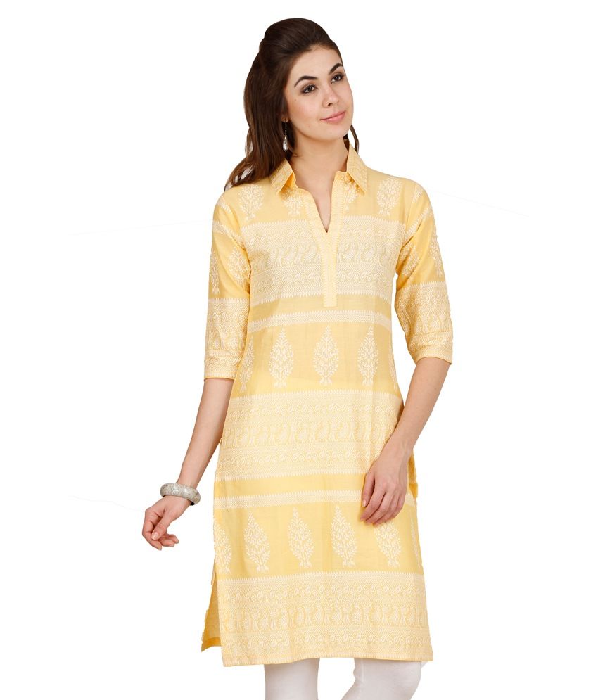 collar pattern kurti