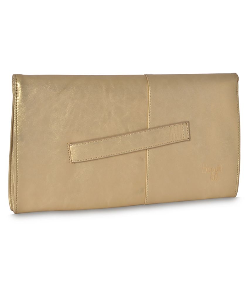 baggit golden clutch