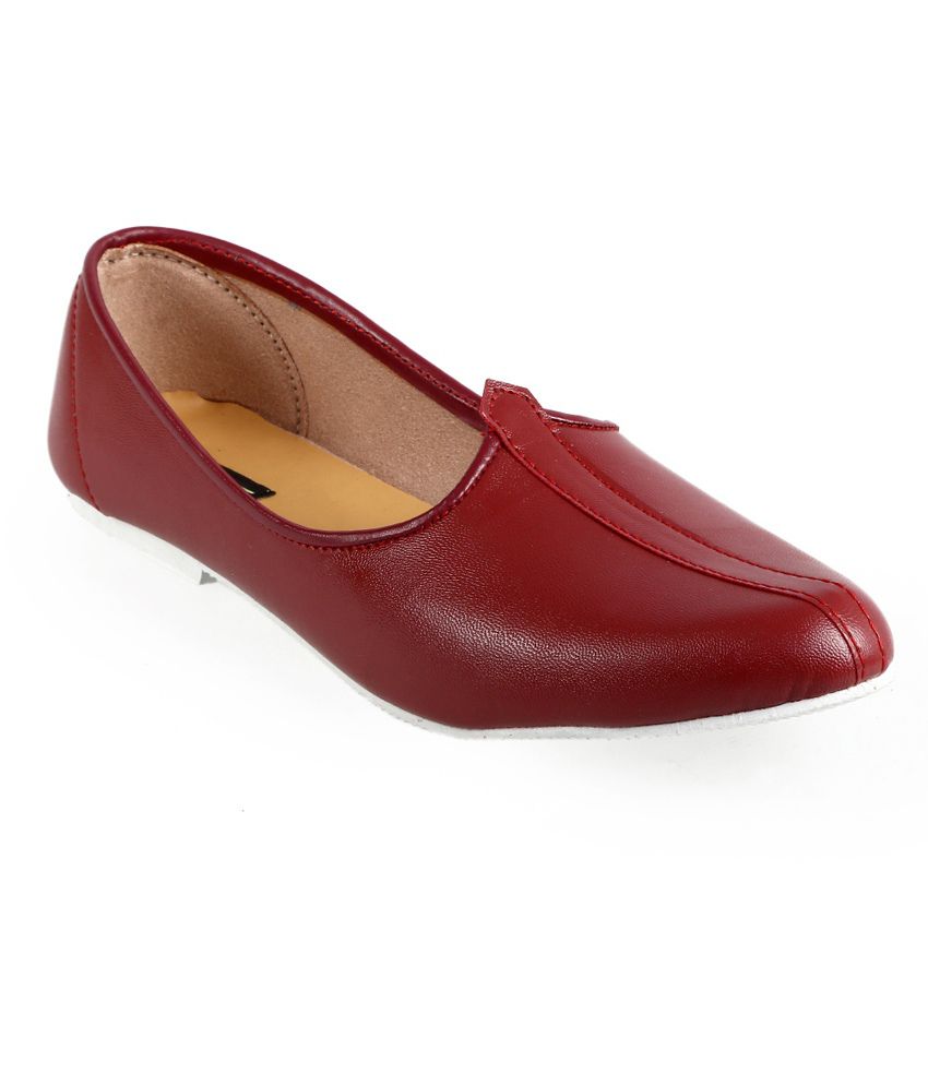 Catbird Red Leather Kids Juti Price in India- Buy Catbird Red Leather ...