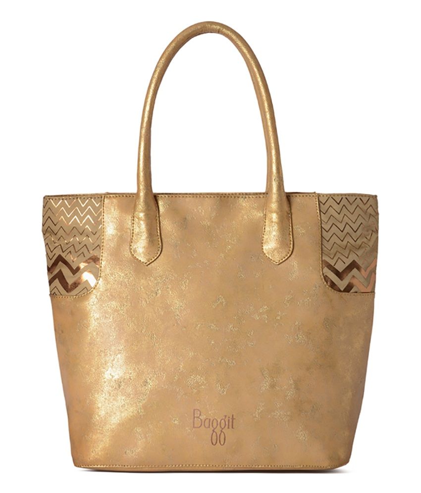 baggit golden clutch