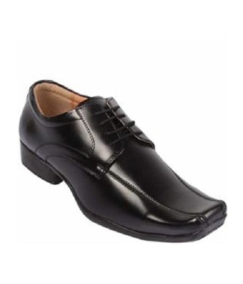 bata black office shoes