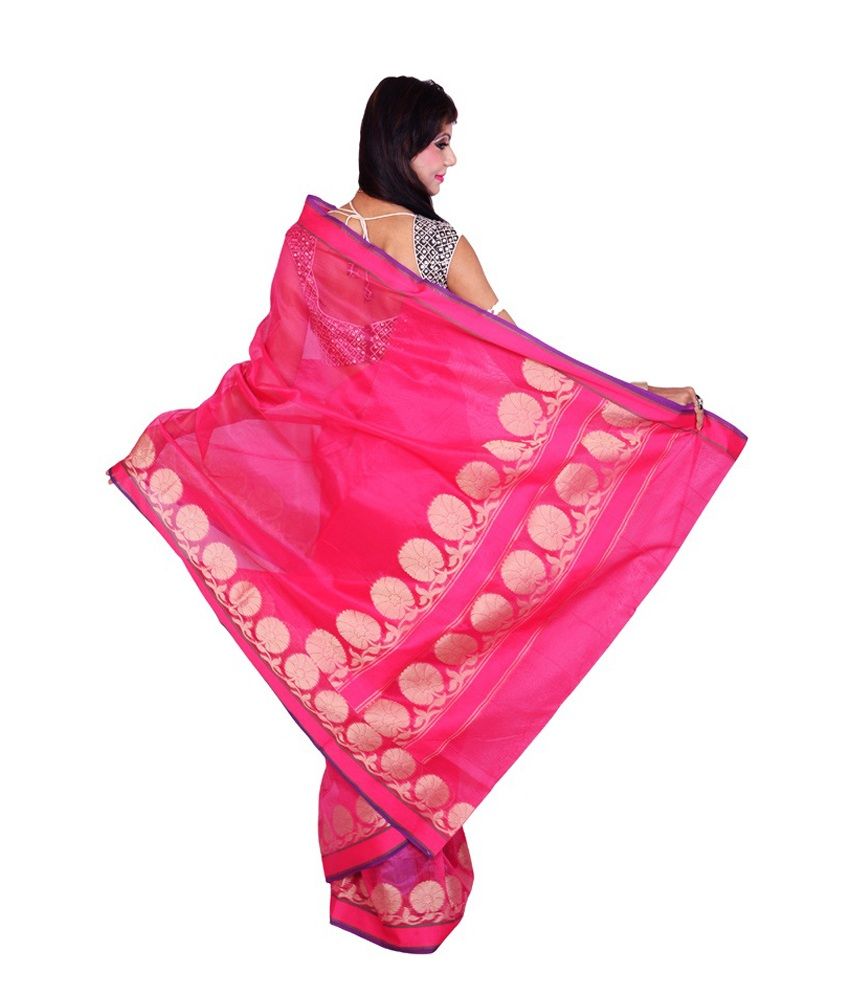 Silk Works Multicoloured Cotton Silk Saree Buy Silk Works