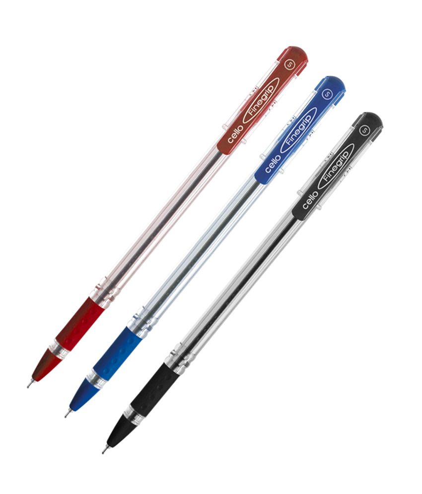 Cello Fine Grip Ballpoint Pen Combo of 3 Buy Online at Best Price in