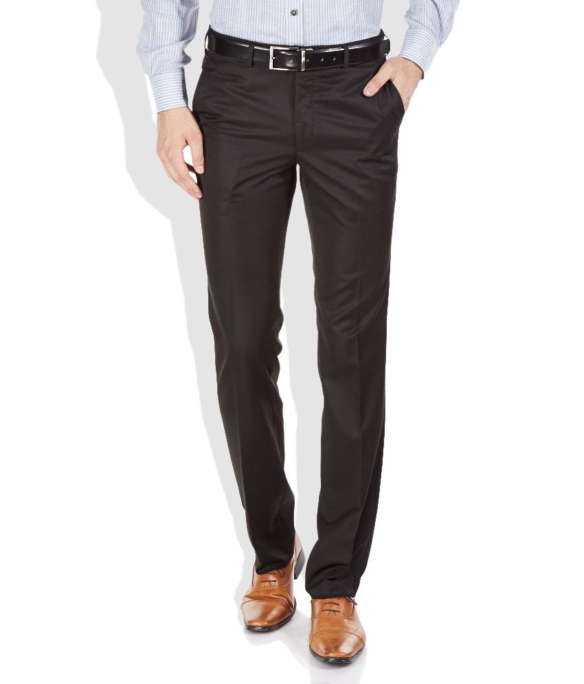 Raymond Black Contemporary Fit Formal Trousers - Buy Raymond Black ...