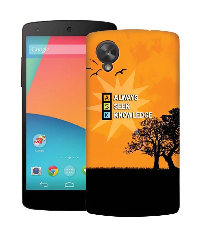 Zapcase Printed Back Cover Case For Google Nexus 5 Multicolor