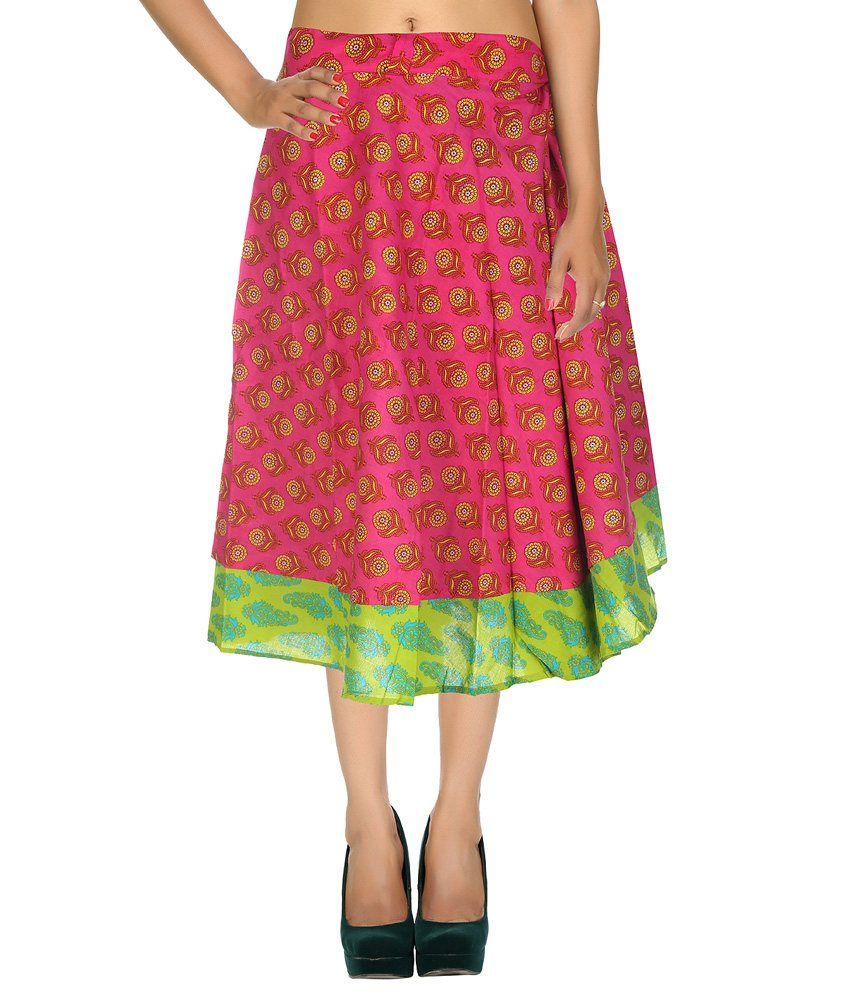 Buy Rajrang Pink Cotton Long Skirt Online at Best Prices ...