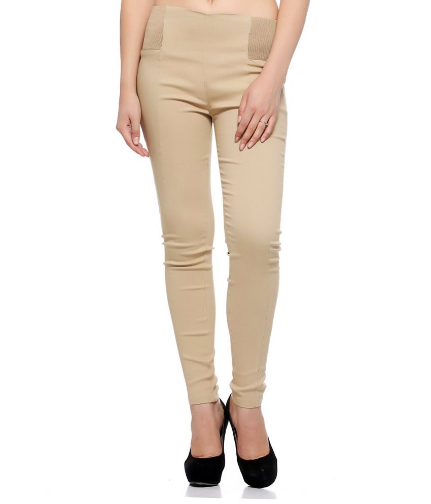 khaki jeggings