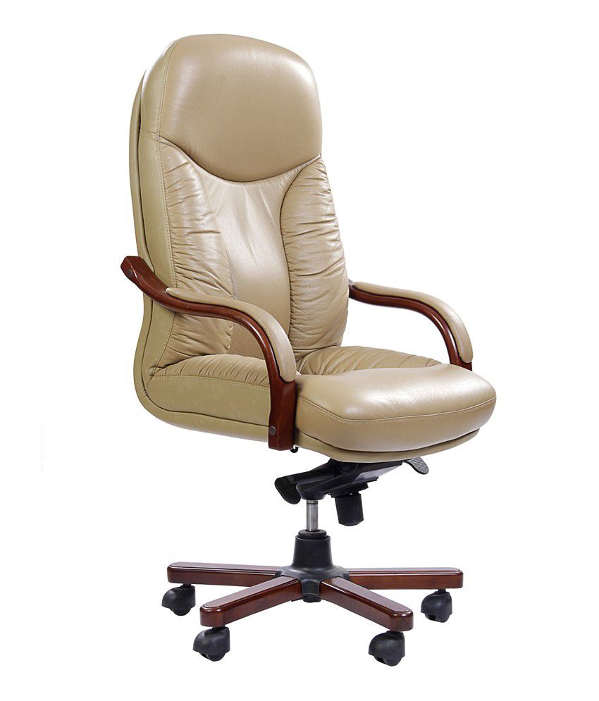 High Back Office Chair in Beige - Buy High Back Office Chair in Beige