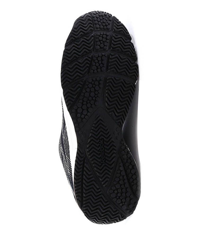 reebok performer lp black running shoes