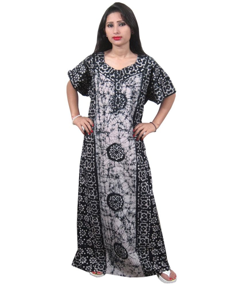 Buy India Trendzs Black Cotton Nightwear Online at Best Prices in India ...