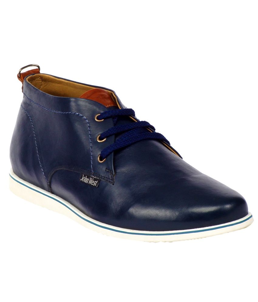 blue smart casual shoes