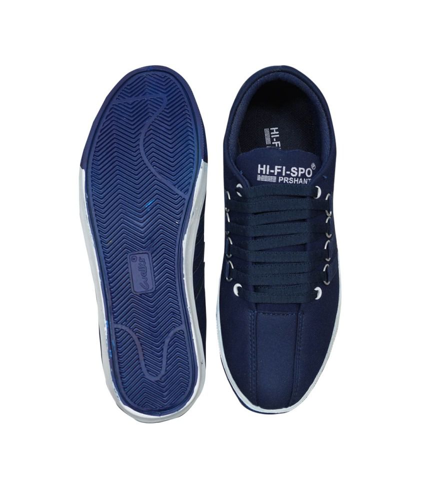 Adjoin Steps Blue Canvas Shoes - Buy Adjoin Steps Blue Canvas Shoes ...