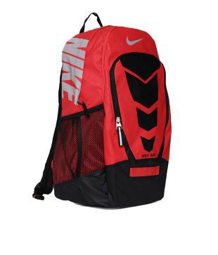 nike air backpack red and black