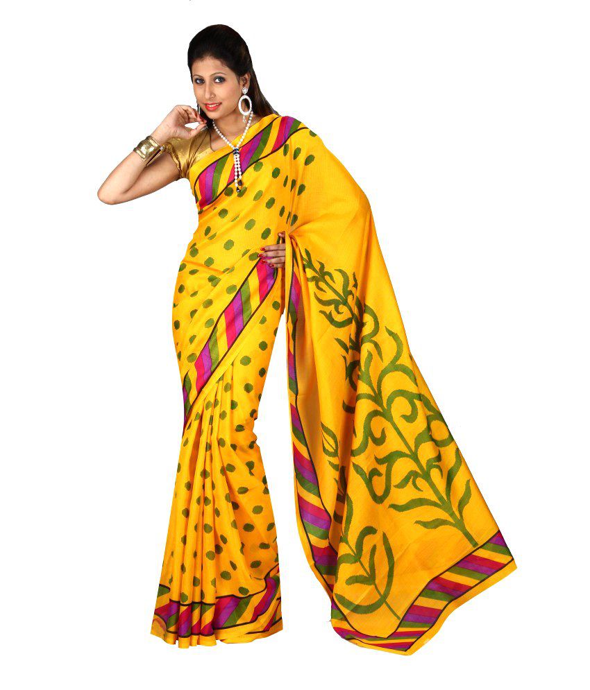 Sweta Sarees Multi Color Bhagalpuri Silk Saree Buy Sweta Sarees Multi Color Bhagalpuri Silk