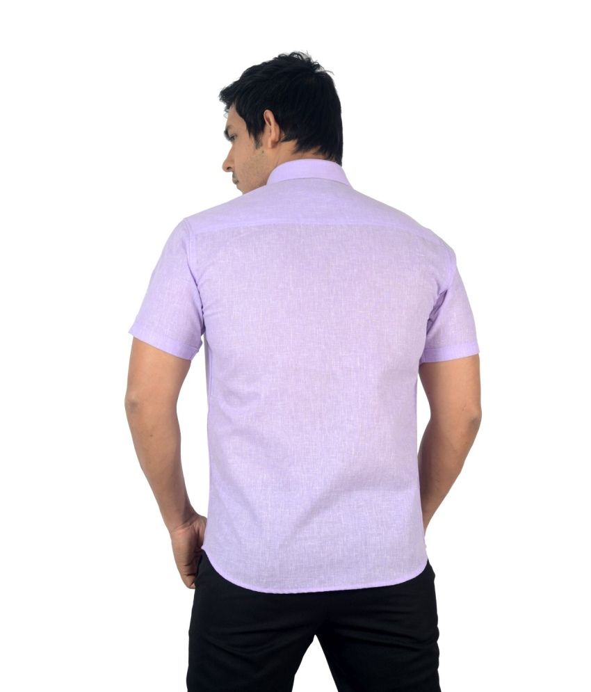 mens purple linen shirt