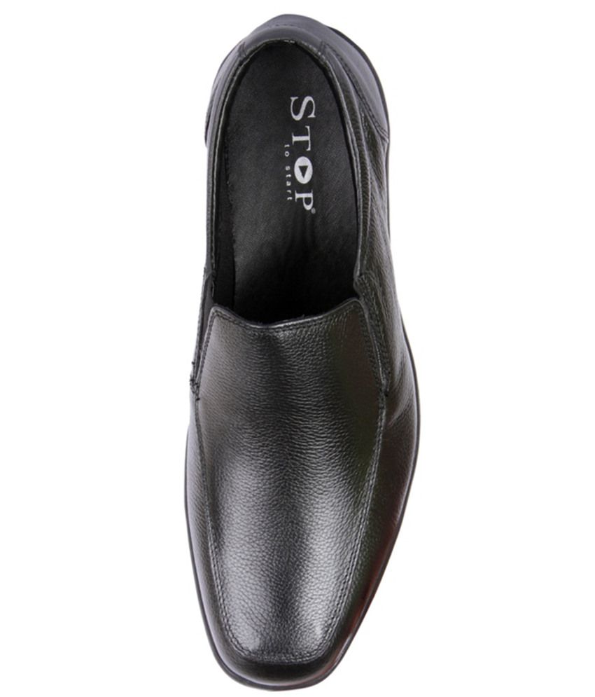 Shoppers Stop Black Formal Shoes 