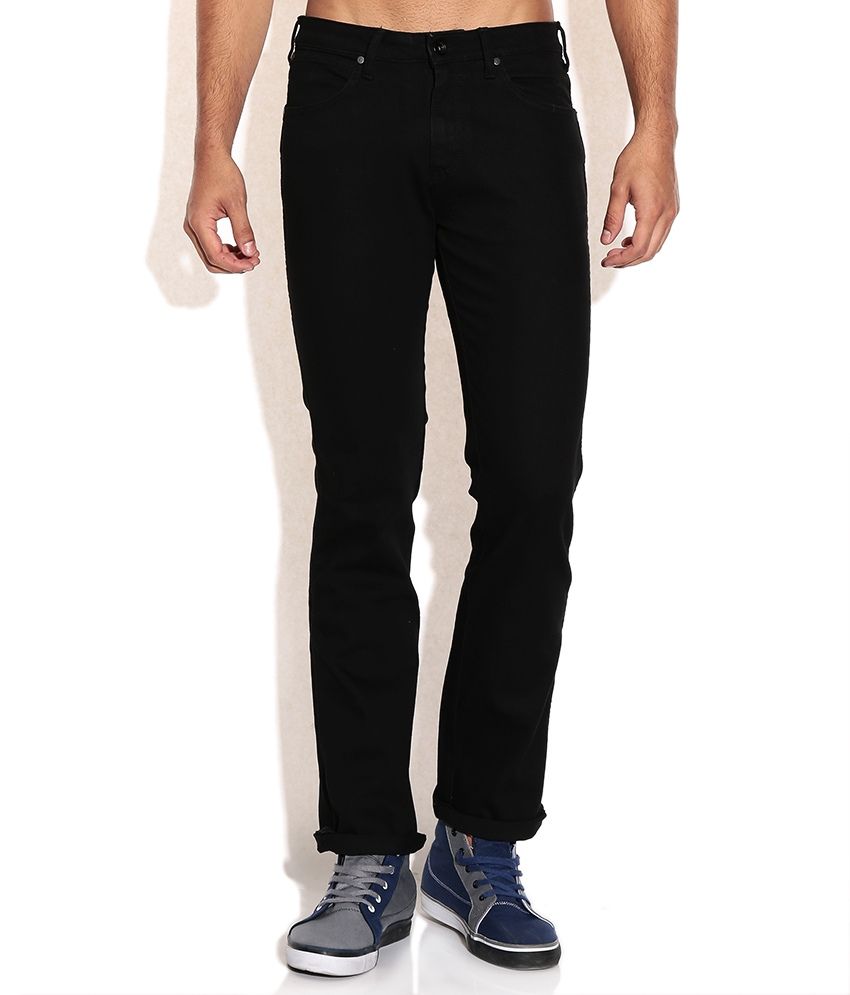 wrangler black jeans slim fit