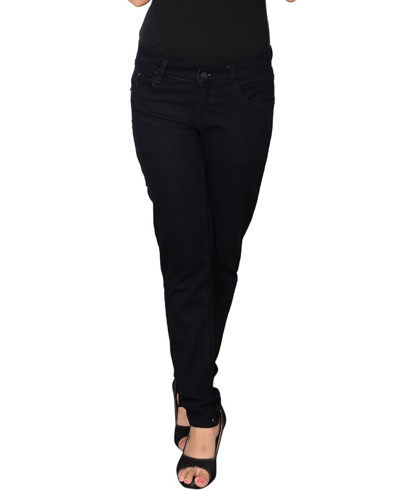 black lycra jeans