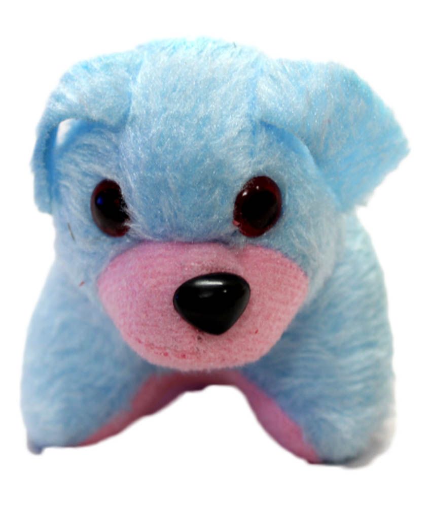 blue soft toy dog