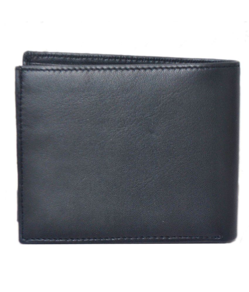 Modish Black Genuine Leather Wallet For Men: Buy Online at Low Price in India - Snapdeal