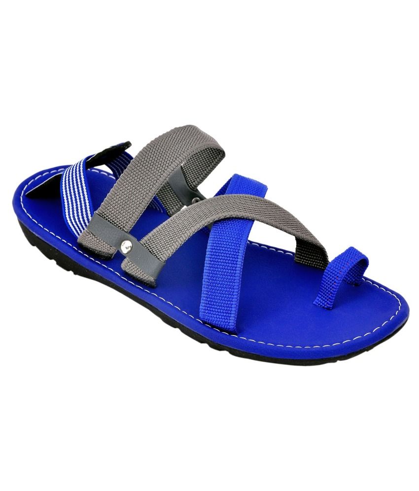 blue suede sandals
