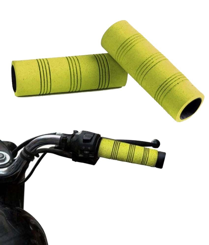 MXS Motosport Bike Handle Comfort Riding Soft Grip Covers Yellow For