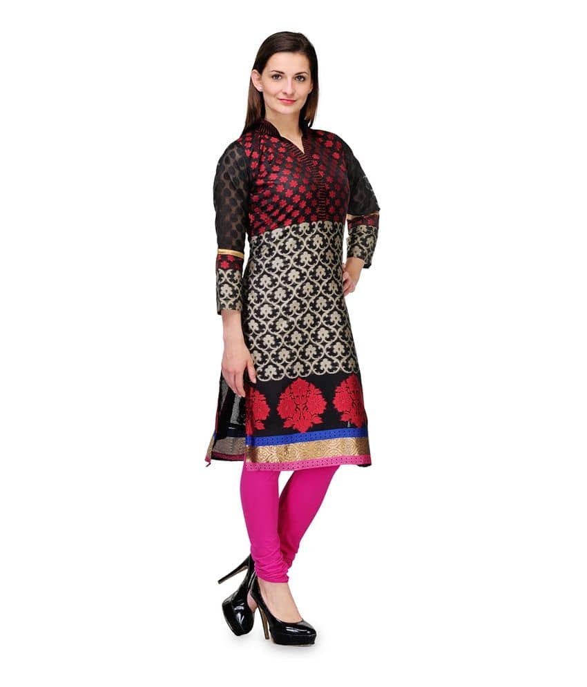 black banarasi kurti design