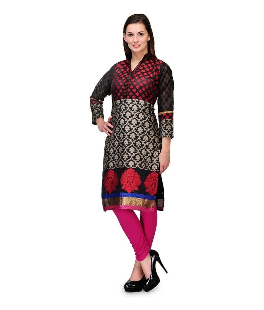 black banarasi kurti design