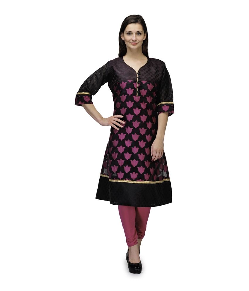 banarasi kurti neck design