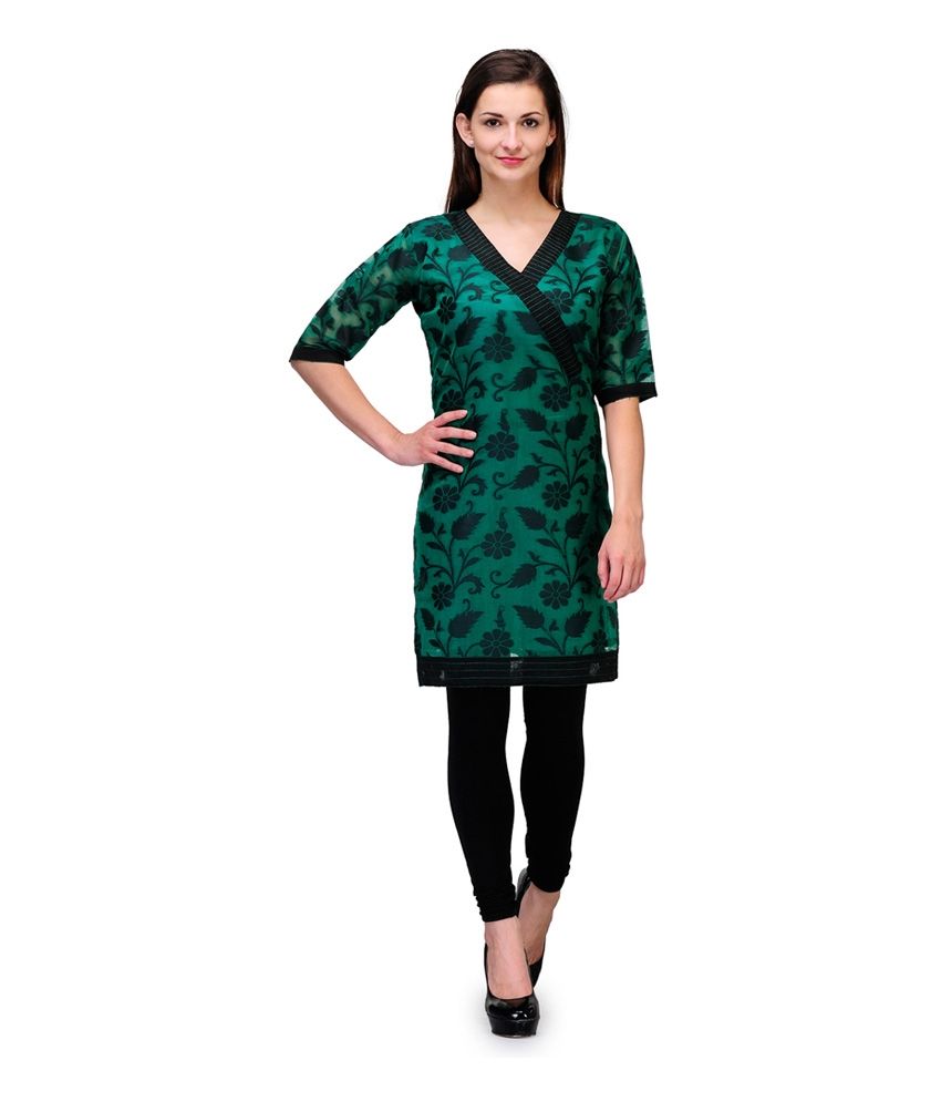 banarasi kurti neck design