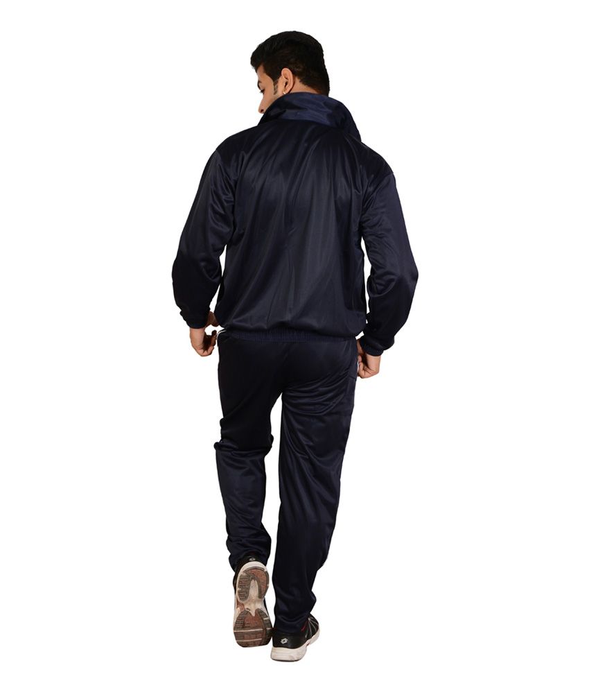 plain navy blue tracksuit bottoms