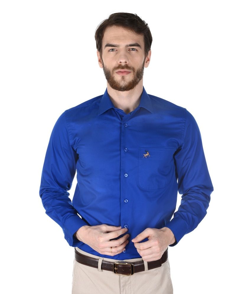 blue full sleeve shirt