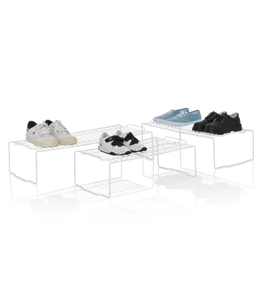 Howards Steel Single Tier Shoe Rack White Buy Howards Steel Single Tier Shoe Rack White Online At Low Price Snapdeal