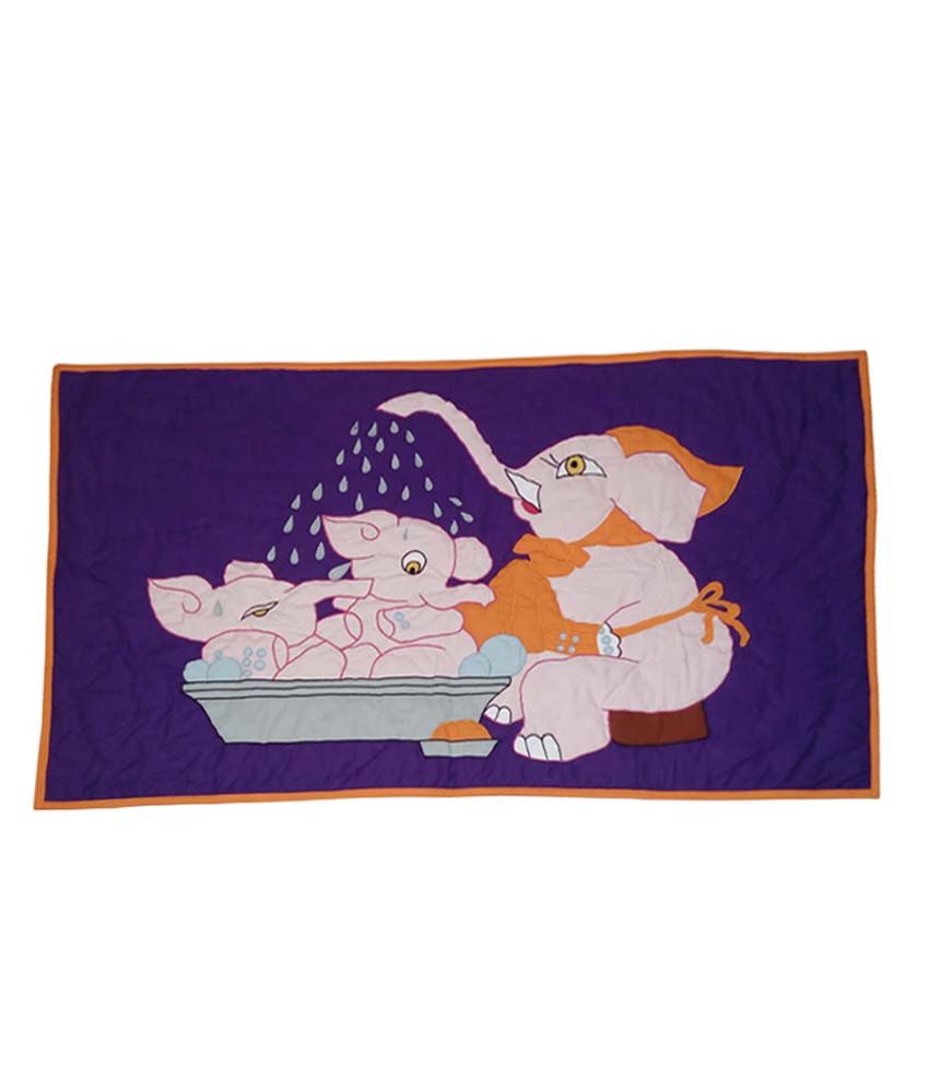     			Hugs'n'Rugs Multi-Colour Cotton Baby Blanket ( 120 cm x 90 cm- 1 pcs)