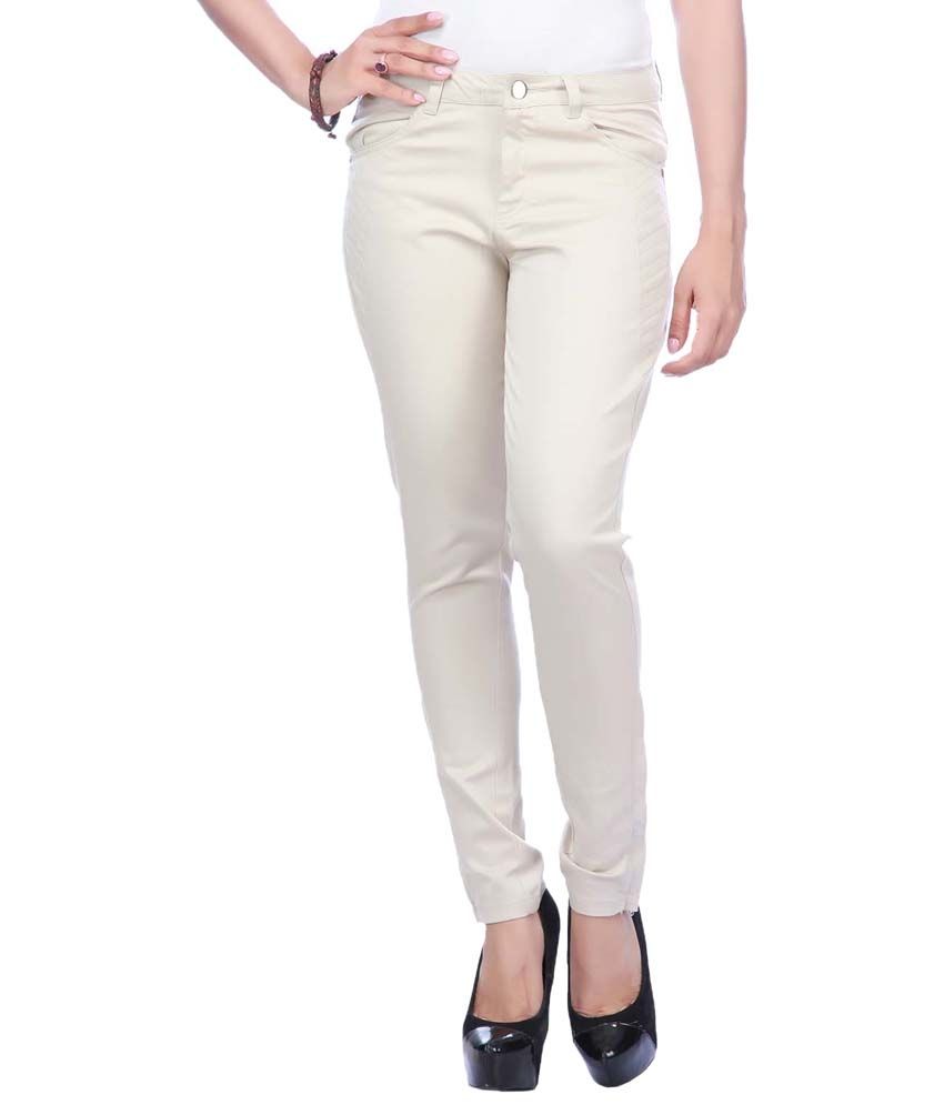 satin trousers white